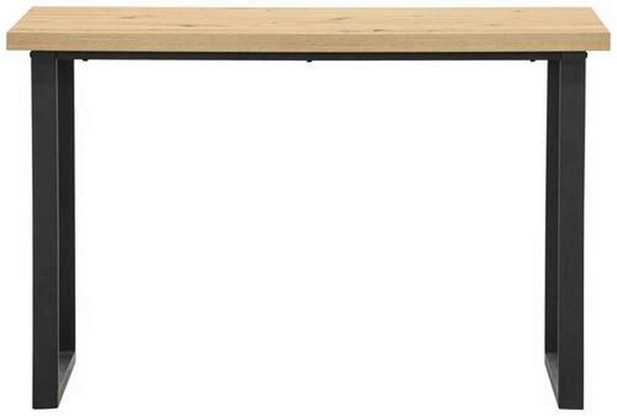 SCHREIBTISCH 120/60/75 cm  in Schwarz, Eichefarben  - Eichefarben/Schwarz, Modern, Holzwerkstoff/Metall (120/60/75cm) - MID.YOU