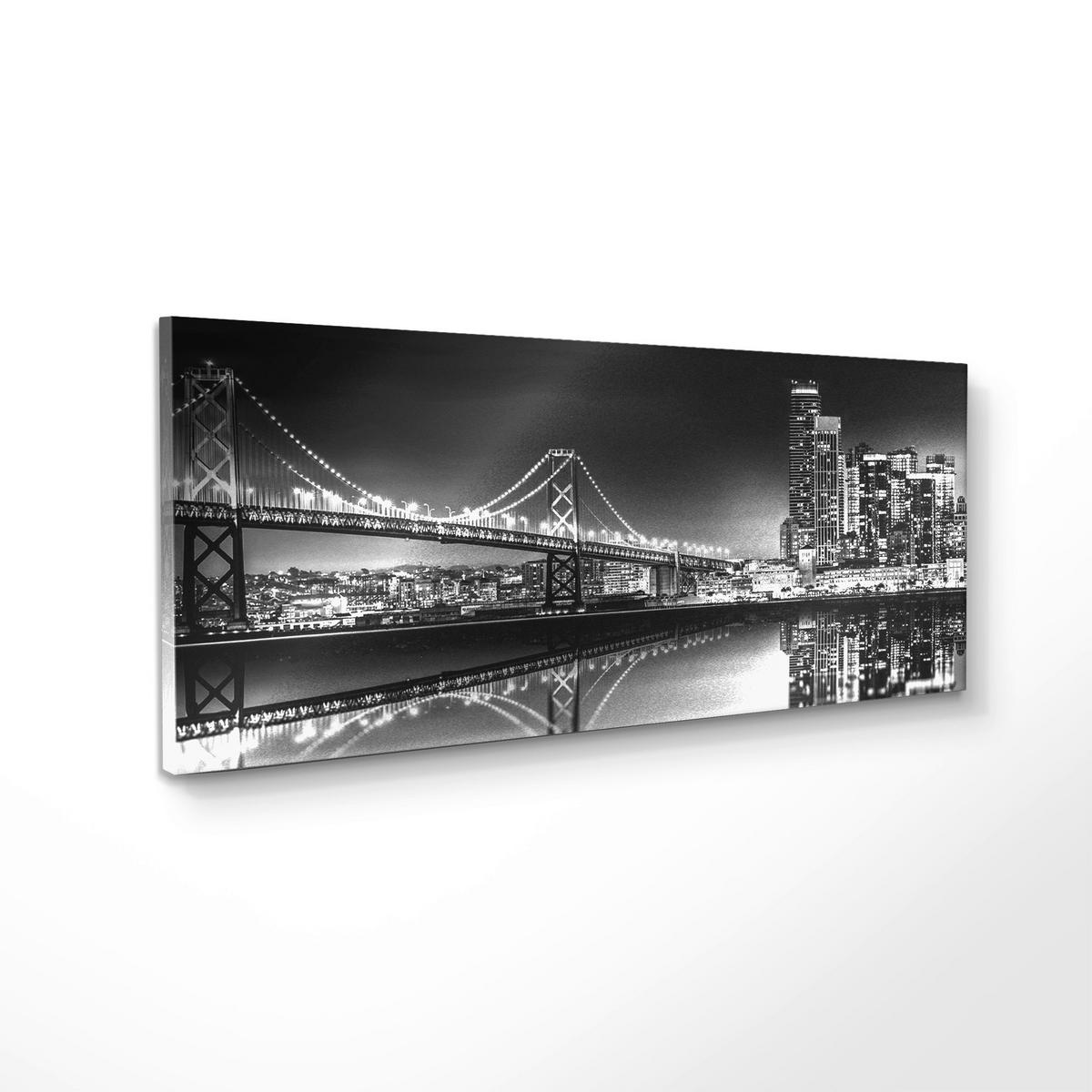 LEINWANDBILD Städte 150/60 cm  - Multicolor, Basics, Holz/Textil (150/60cm)