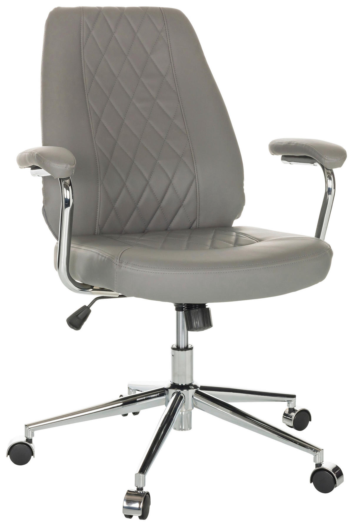 SNURRSTOL  i grå  - grå/svart, Basics, metall/läder (68/96-103/68cm) - MID.YOU