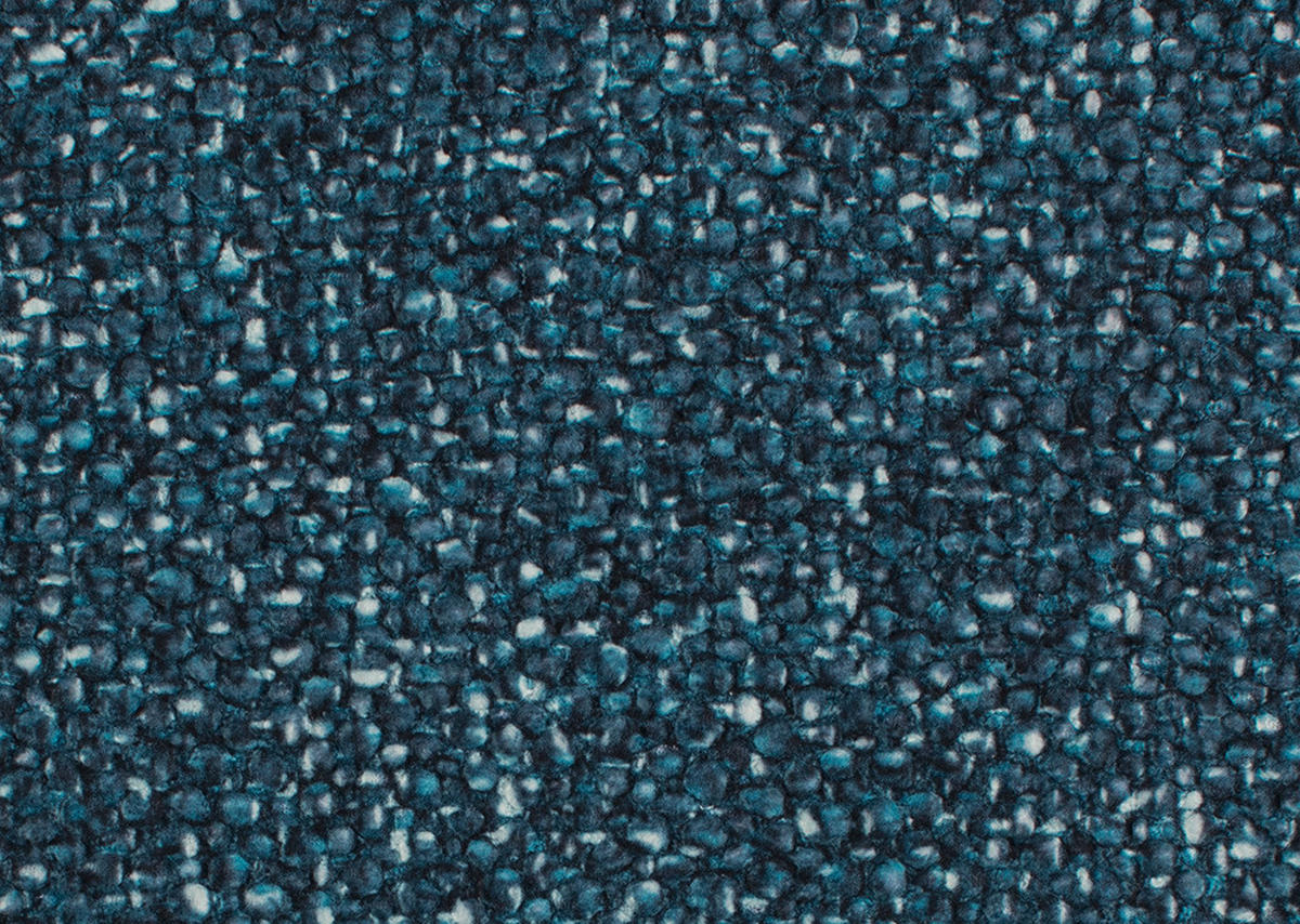 ECKSOFA in Bouclé Blau  - Blau/Schwarz, Natur, Textil/Metall (233/288cm) - Valnatura