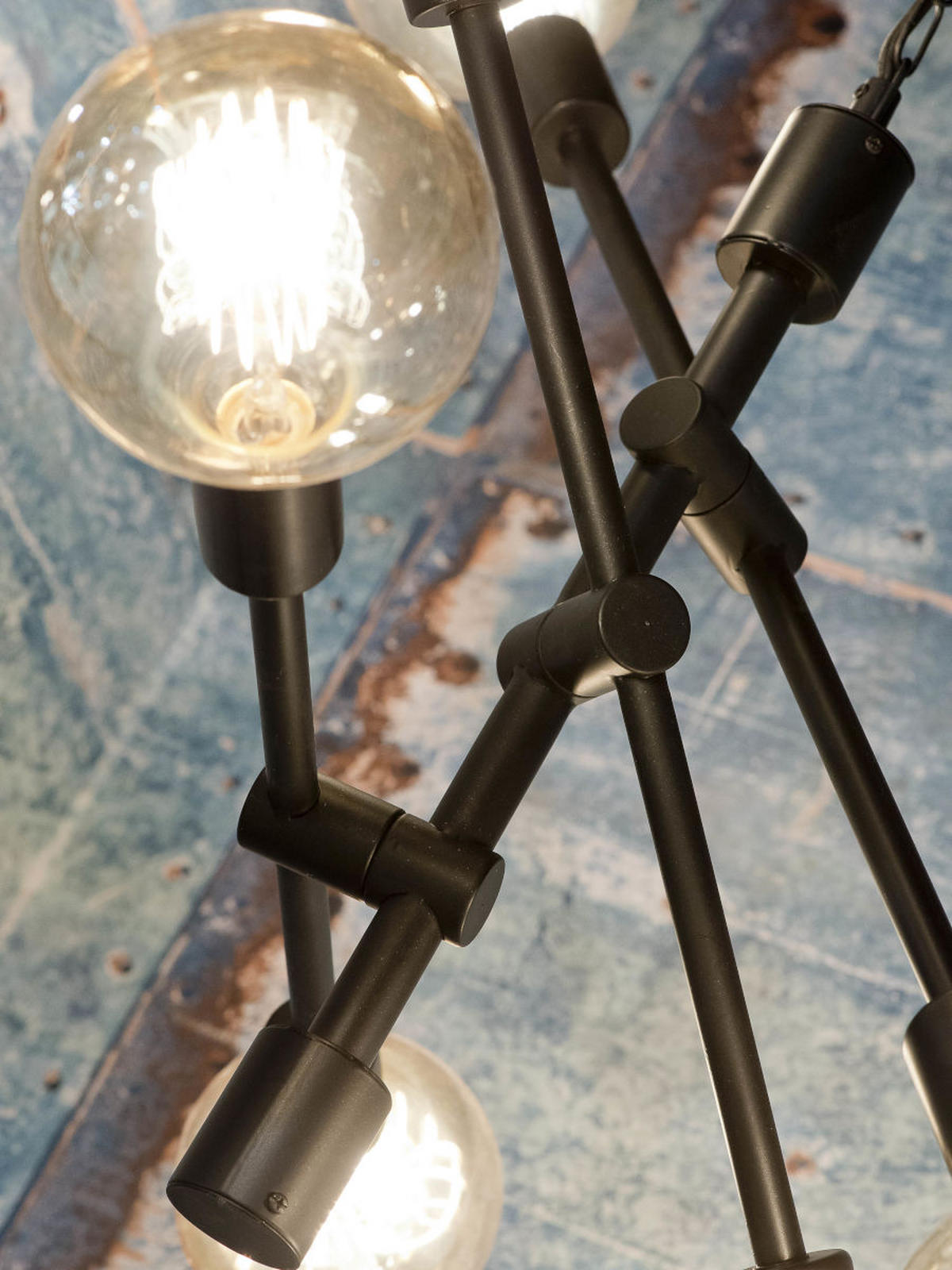 HÄNGELEUCHTE Nashville 76/248 cm   - Schwarz, Design, Metall (76/248cm) - It's about Romi