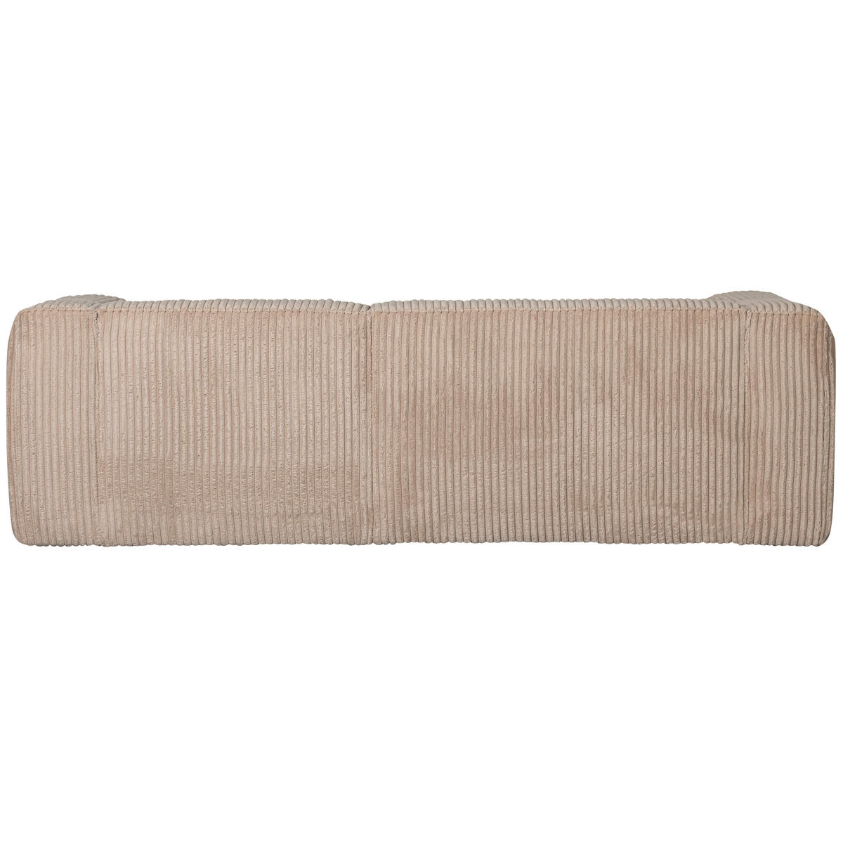 ECKSOFA Bean Beige Cord  - Beige/Schwarz, Design, Kunststoff/Textil (254/178cm) - Livetastic