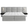 BOXSPRINGBETT 180/200 cm  in Greige  - Greige/Schwarz, Basics, Holz/Holzwerkstoff (180/200cm) - Esposa