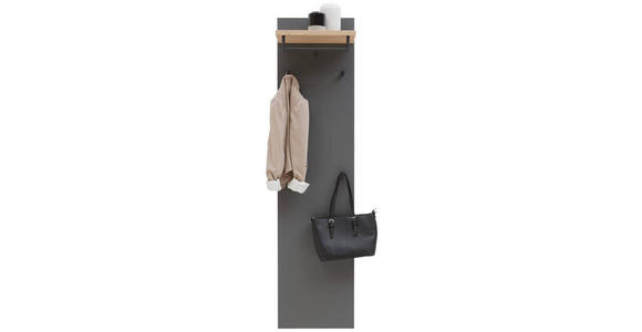GARDEROBENPANEEL in 42/170/27 cm - Eichefarben/Grau, Design, Holz/Holzwerkstoff (42/170/27cm) - Dieter Knoll
