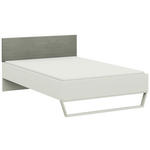 BETT 120/200 cm  in Weiß, Salbeigrün  - Salbeigrün/Weiß, Design, Holzwerkstoff/Textil (120/200cm) - Cantus