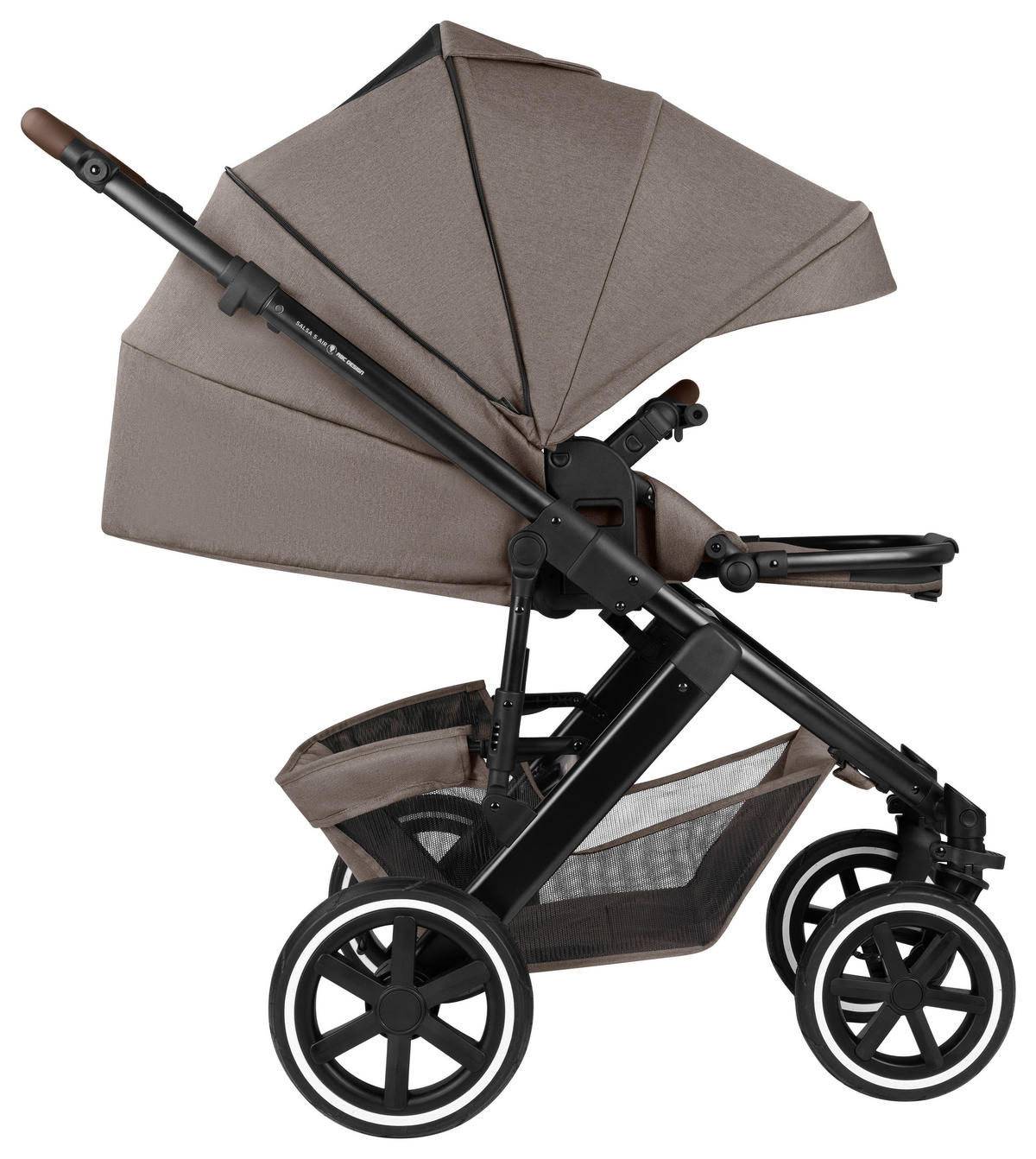 KINDERWAGENSET Salsa 5 Air All In One Set Maxi Cosi  - Sandfarben/Schwarz, Basics, Textil/Metall (95,5/63/118cm) - ABC Design