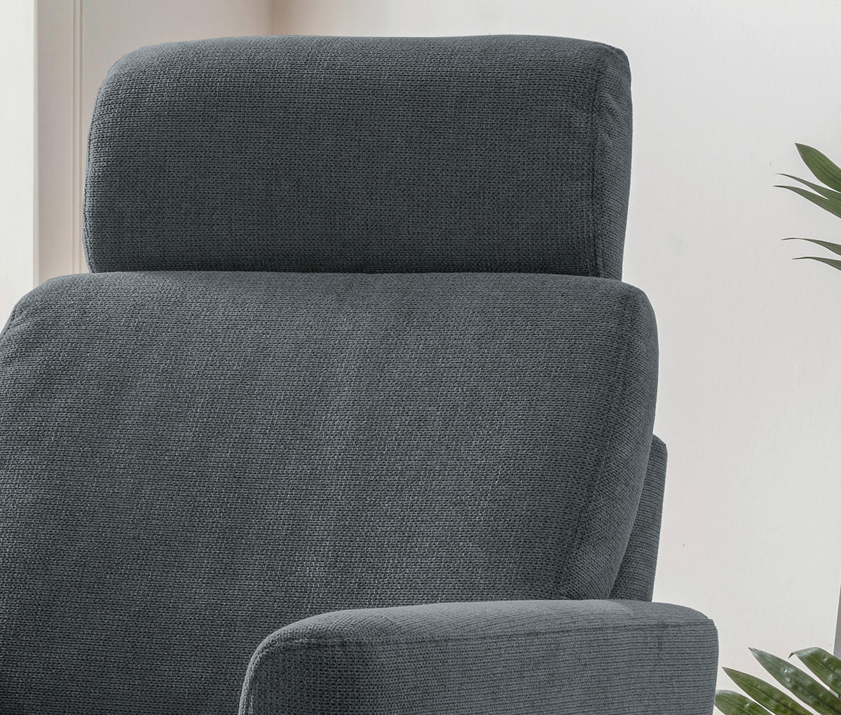 RELAXSESSEL in Textil Anthrazit  - Anthrazit/Schwarz, Modern, Textil/Metall (77/105/87cm) - Livetastic