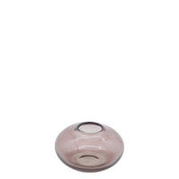 VASE  - Grau, Basics, Glas (12/7cm)