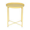 BEISTELLTISCH 47,5/47,5/53 cm Gelb rund  - Gelb, Design, Metall (47,5/47,5/53cm) - MID.YOU