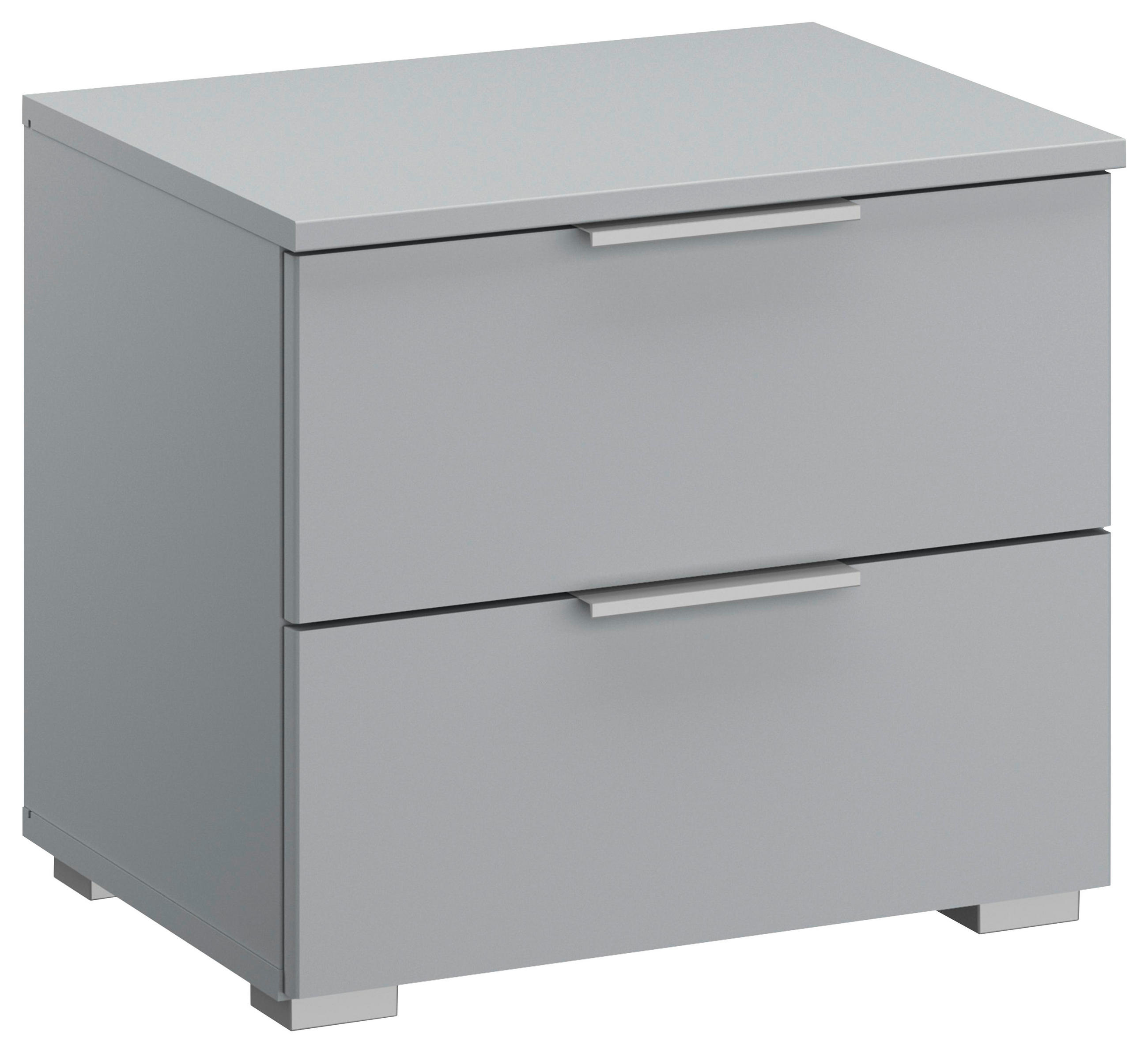 NACHTSCHRANK 47/43/42 cm  - Hellgrau/Alufarben, MODERN, Holzwerkstoff (47/43/42cm) - Rauch Möbel