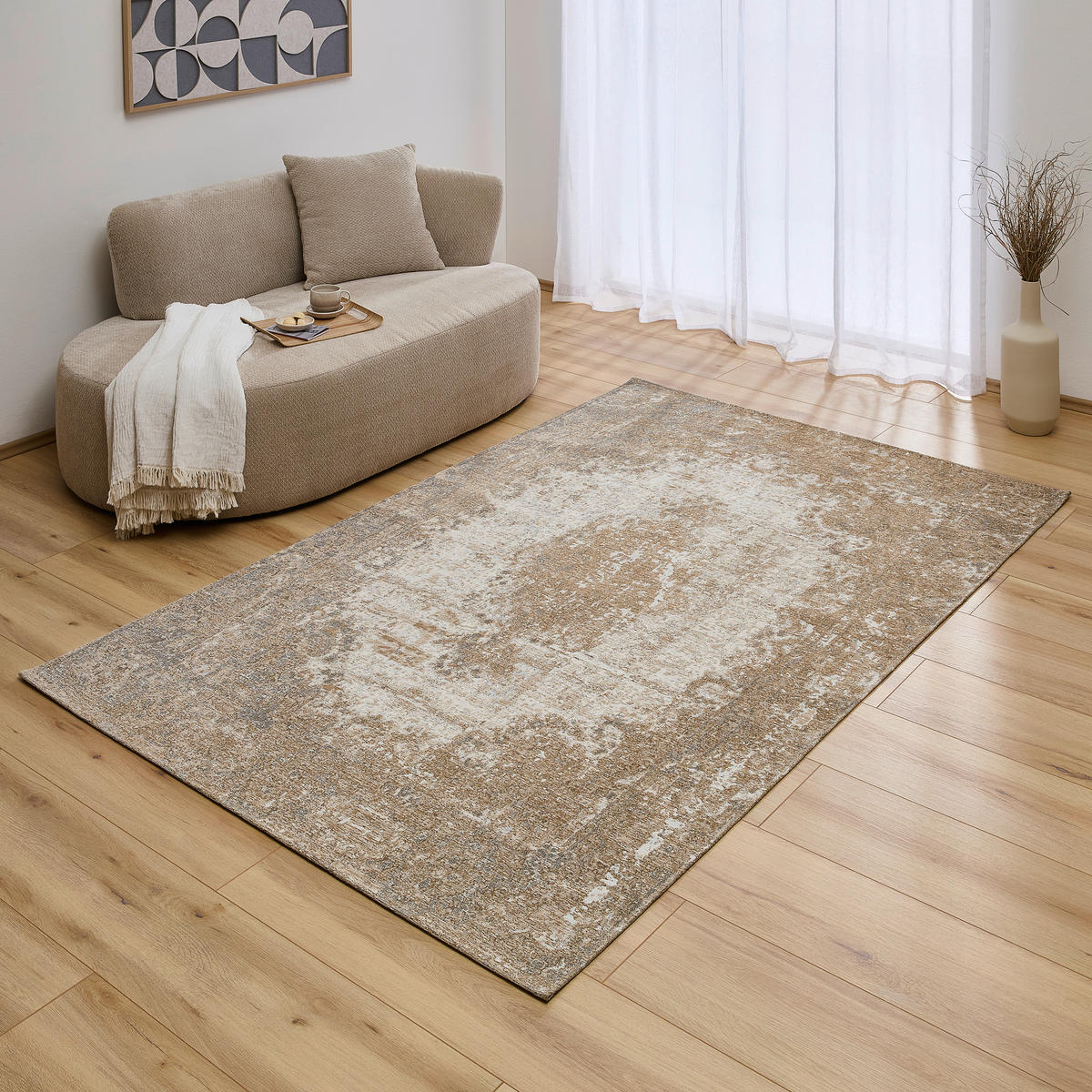 VINTAGE-TEPPICH 200 cm Beige  - Beige, Design, Textil (200cm) - Novel