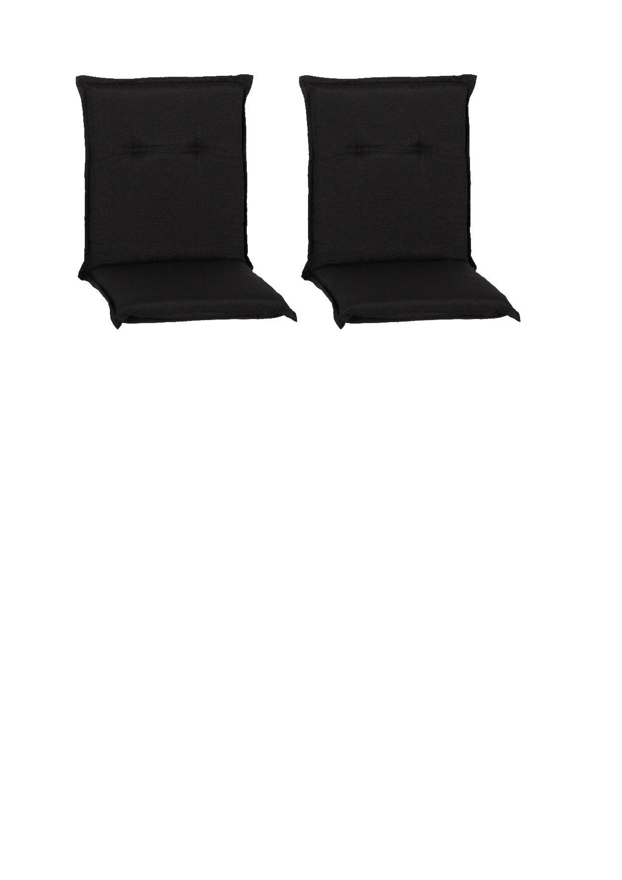 SESSELAUFLAGE in Anthrazit Uni  - Anthrazit, Basics, Textil (98/46/8cm) - Gardenson