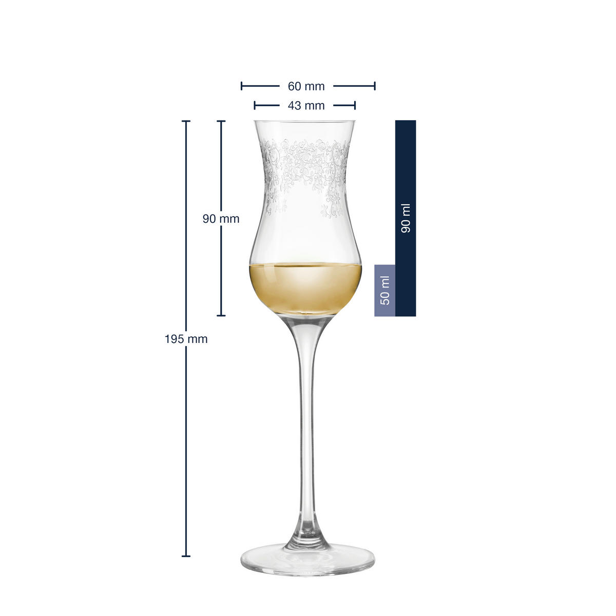 GLÄSERSET Chateau 6-teilig  - Transparent, LIFESTYLE, Glas (90ml) - Leonardo