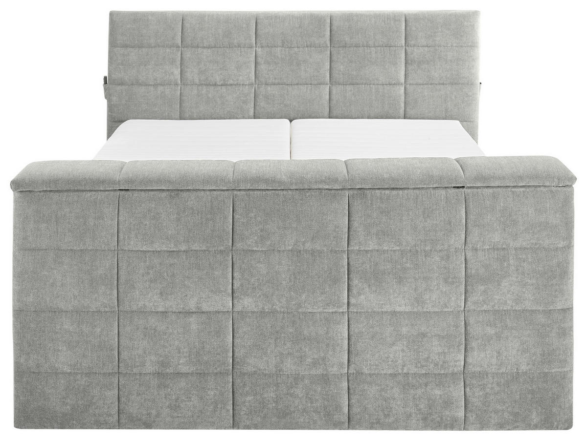 BOXSPRING-ÁGY 180/200 cm  iszap  - iszap, Konventionell, textil (180/200cm) - Carryhome