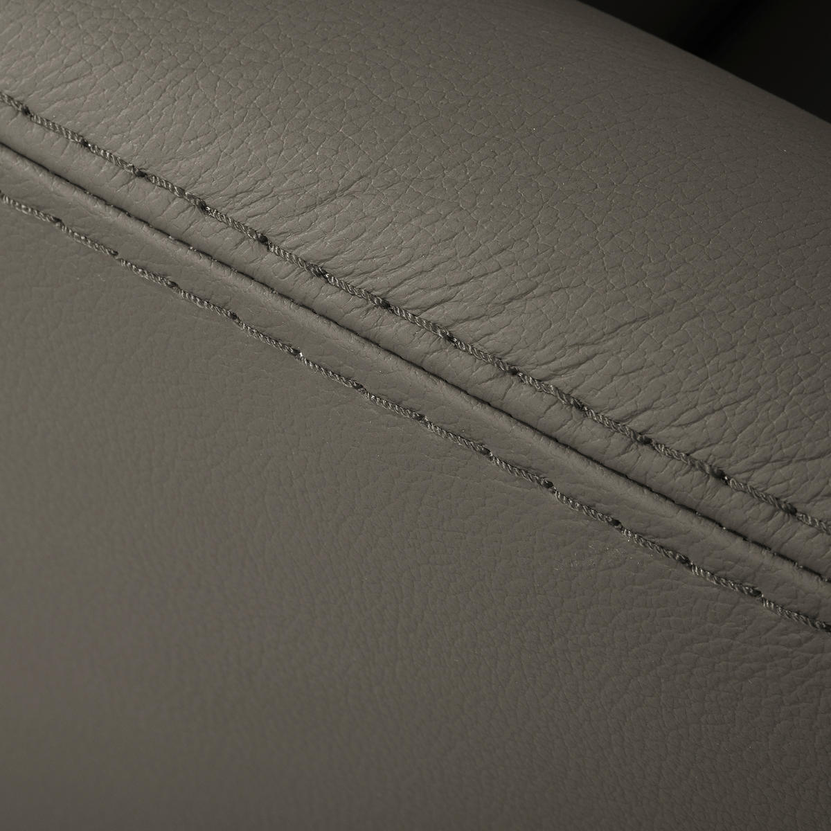 SESSELSET Echtleder Schlammfarben  - Schlammfarben/Schwarz, Design, Leder/Metall (67/87/74cm) - Livetastic