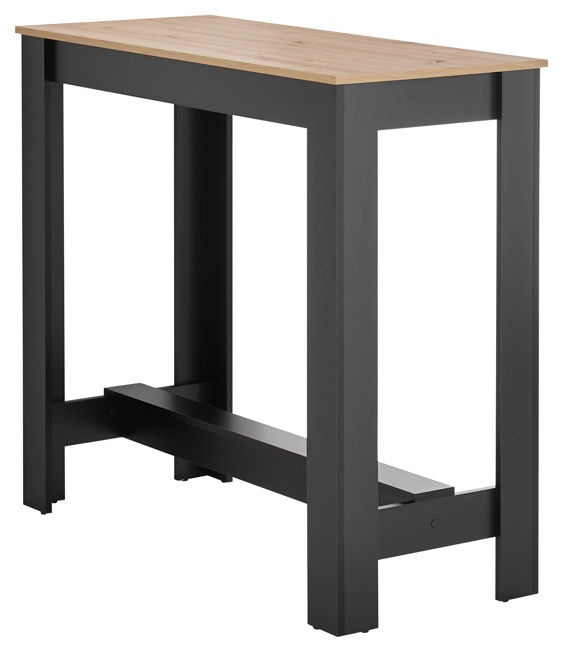 BARTISCH in Holzwerkstoff 115/50/103 cm   - Schwarz/Eiche Artisan, MODERN, Holzwerkstoff (115/50/103cm) - MID.YOU