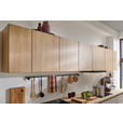 KÜCHENLEERBLOCK XO 15 344 cm  in Grau, Eichefarben  - Edelstahlfarben/Eichefarben, Design, Holzwerkstoff/Metall (344cm) - Xora