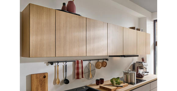 KÜCHENLEERBLOCK XO 15 344 cm  in Grau, Eichefarben  - Edelstahlfarben/Eichefarben, Design, Holzwerkstoff/Metall (344cm) - Xora