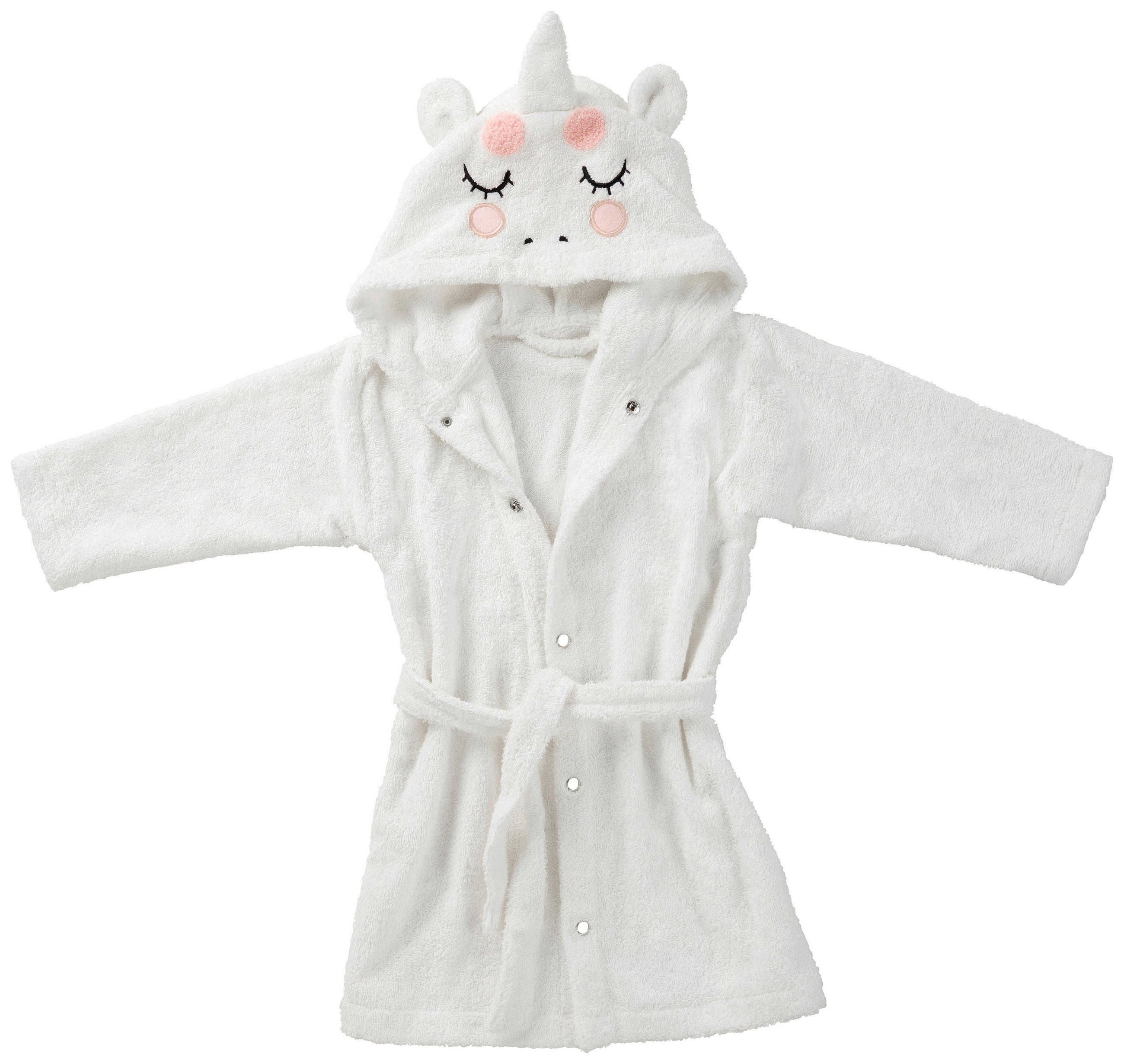 KINDERBADEMANTEL Samy  - Weiß, Basics, Textil (80/86cm) - Patinio