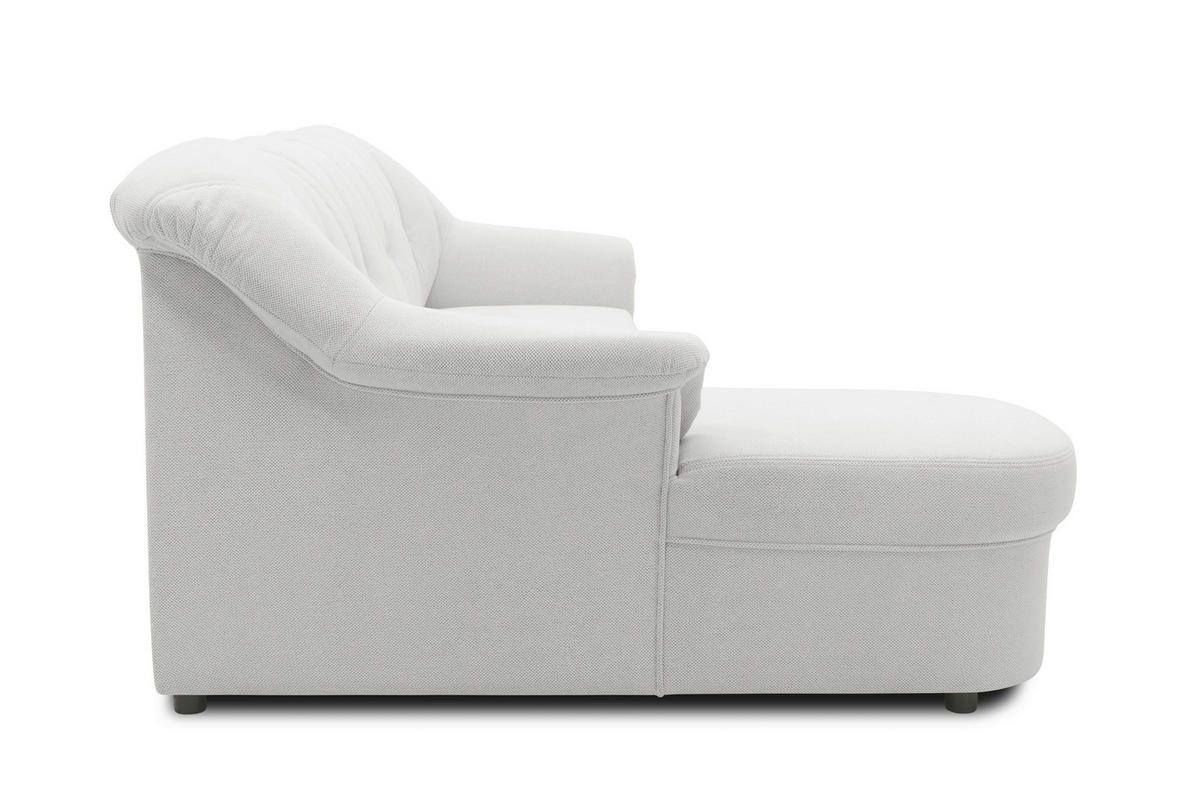 ECKSCHLAFSOFA  FLORES FK Silberfarben Mikrofaser  - Silberfarben/Schwarz, KONVENTIONELL, Kunststoff/Textil (142/231cm) - MID.YOU