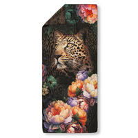 SPORTHANDTUCH 75/180 cm Descanso Multicolor, Schwarz  - Multicolor/Schwarz, Design, Textil (75/180cm)