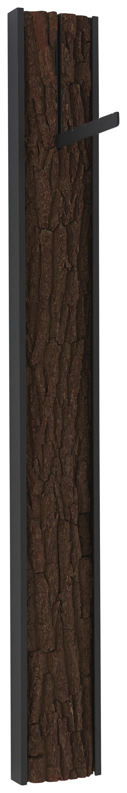 GARDEROBENPANEEL 20/174/8 cm  - Anthrazit/Dunkelbraun, Design, Holz/Metall (20/174/8cm) - Johann Jakob