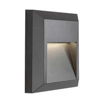 SPOLJNA ZIDNA SVETILJKA Trento  - antracit, Osnovno, plastika (12/12/3cm)