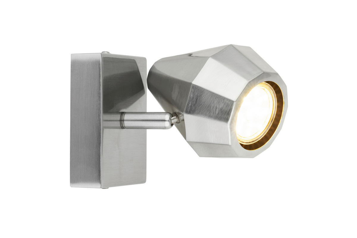 WANDLEUCHTE 15/10/13 cm  - Nickelfarben, Trend, Metall (15/10/13cm) - Collett's Monde