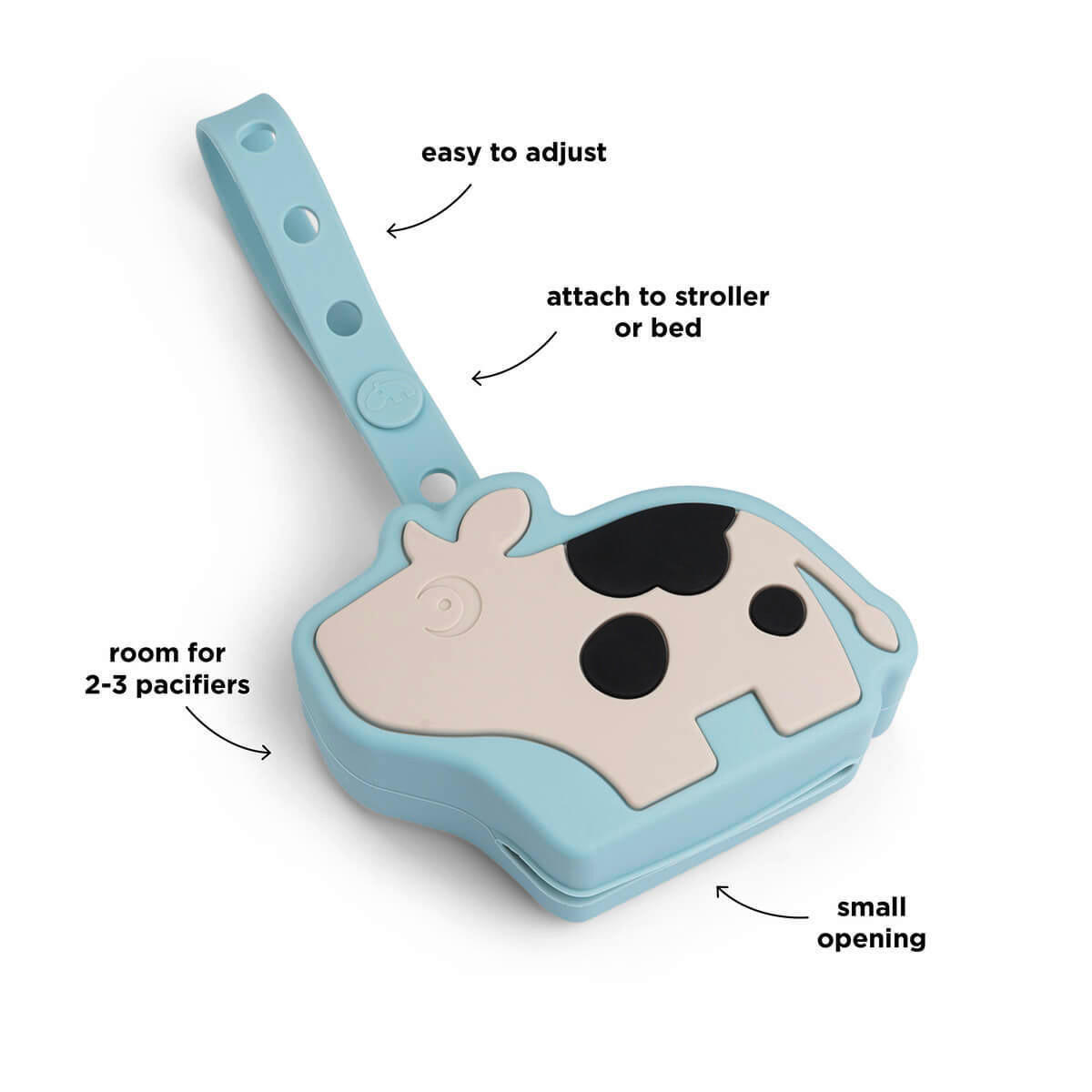 SCHNULLERBOX  - Pastellblau, Basics, Kunststoff (10,5/4,0/18,0cm)