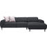 WOHNLANDSCHAFT in Textil Grau - Multicolor/Schwarz, Basics, Textil/Metall (292/170cm) - Dieter Knoll WOHNLANDSCHAFT in Textil Grau - Multicolor/Schwarz, Basics, Textil/Metall (292/170cm) - Dieter Knoll