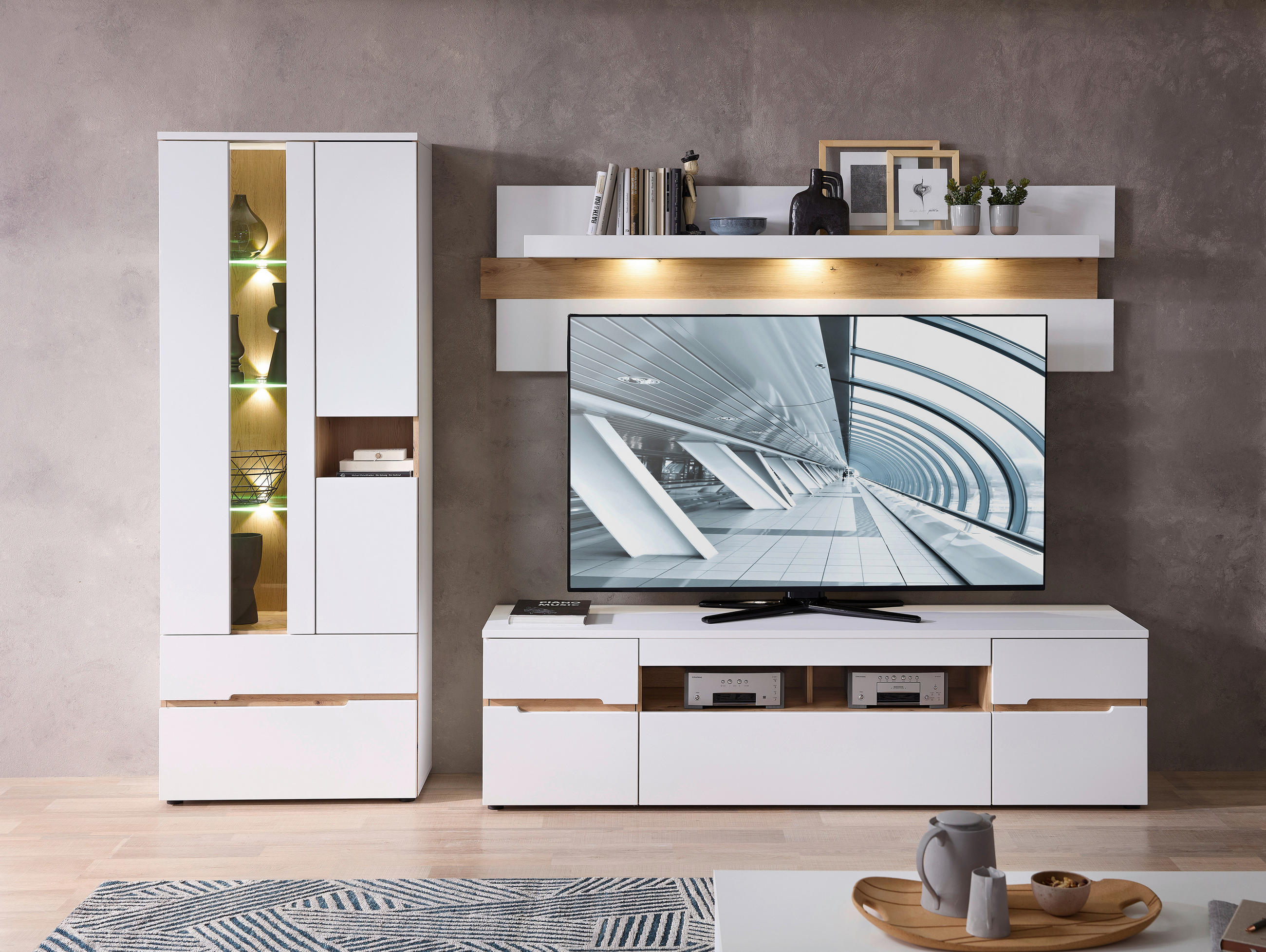 DNEVNI REGAL,   - Moderno (282/197/47cm) - Hom`in