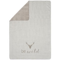 WOHNDECKE BE WILD 150/200 cm  - Hellgrau, LIFESTYLE, Textil (150/200cm) - David Fussenegger