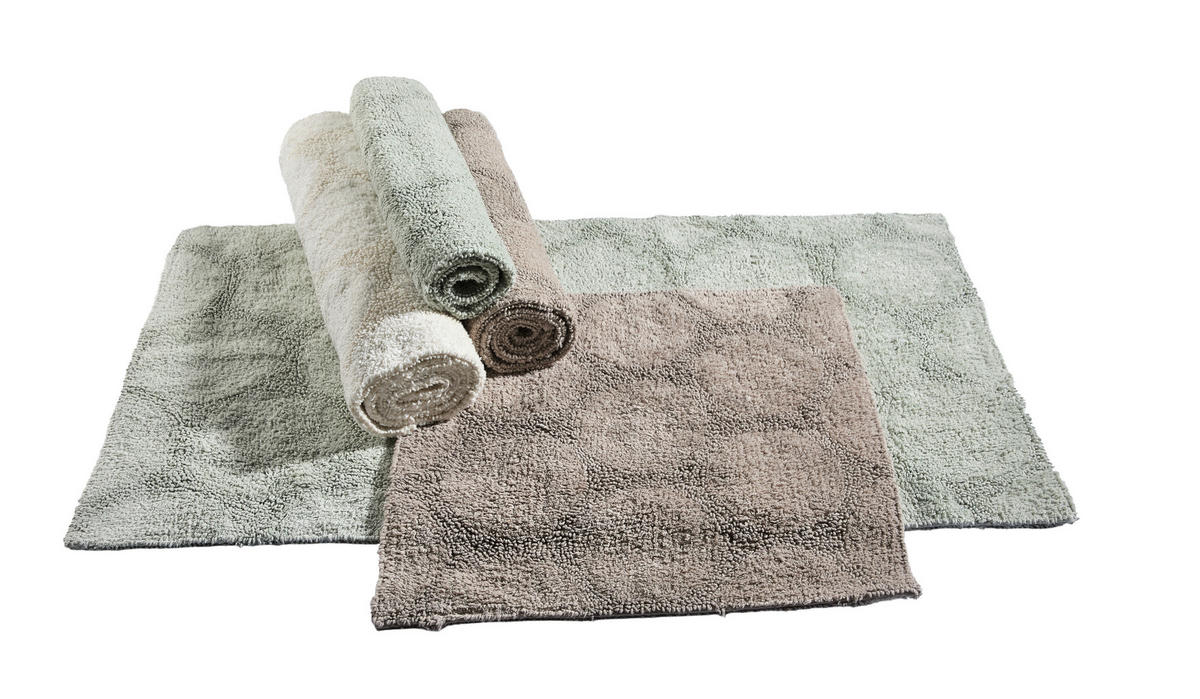 BADEMATTE Grün 60/60 cm  - Grün, Textil (60/60cm) - Novel