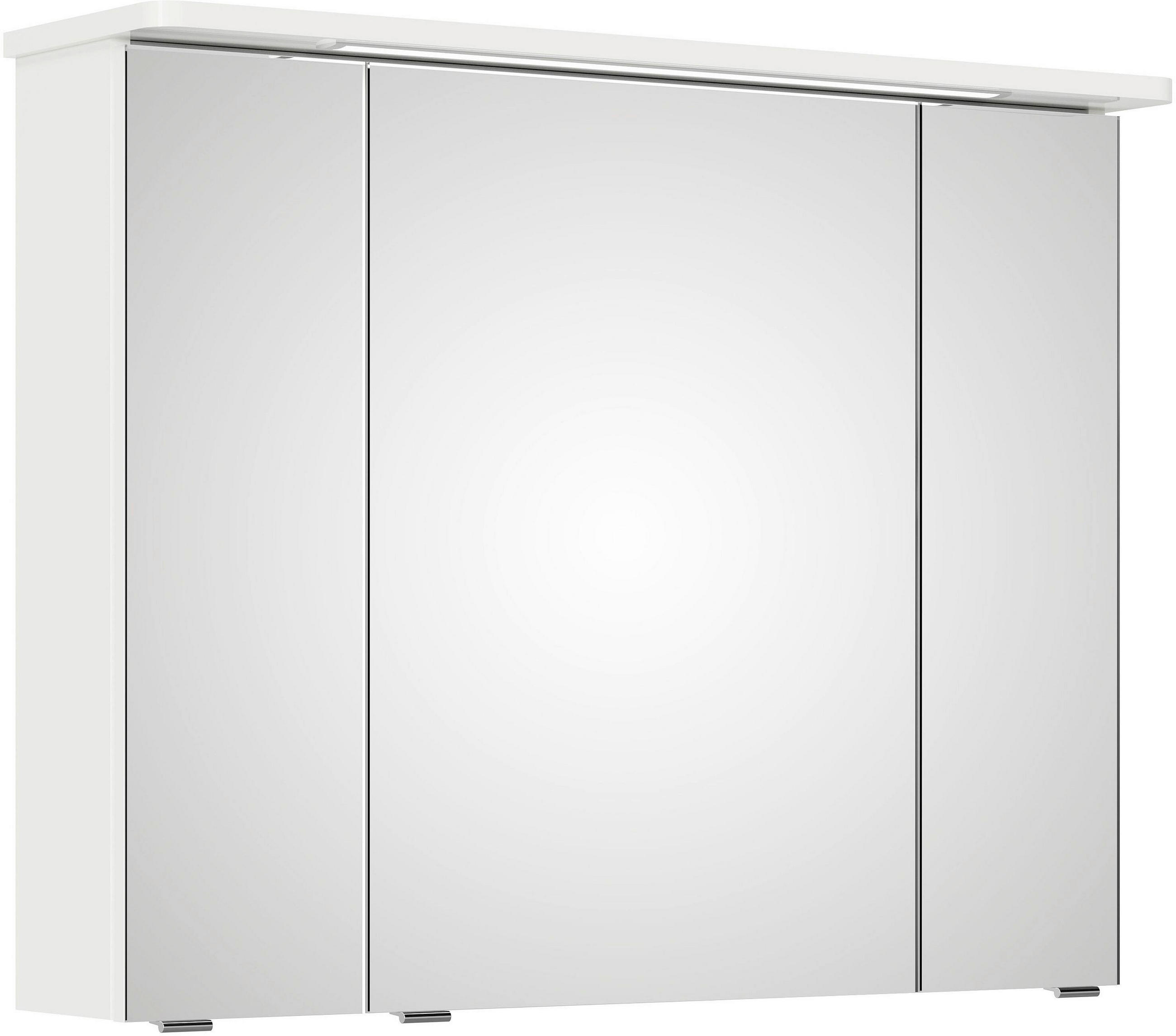 Sadena Spiegelschrank Weiß Hochglanz 90x72.2x17 cm