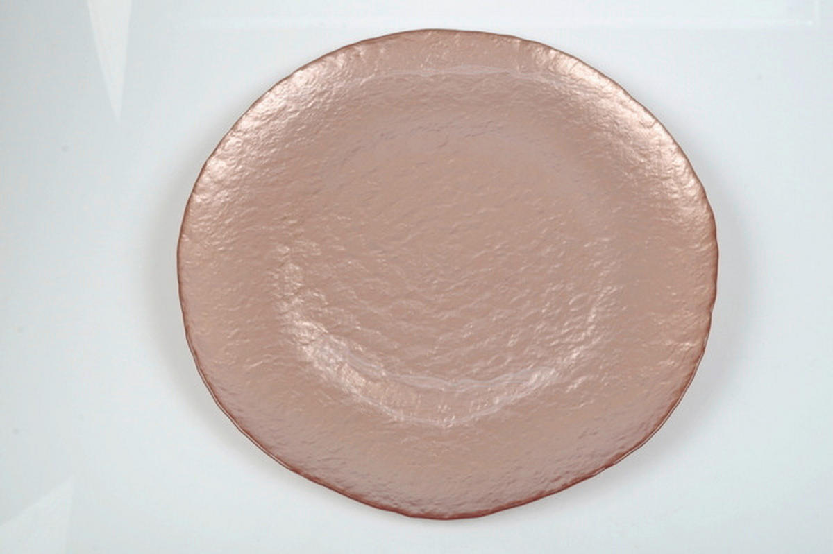 PLATZTELLER Glas  - Rosa, Trend, Glas (33cm) - Novel