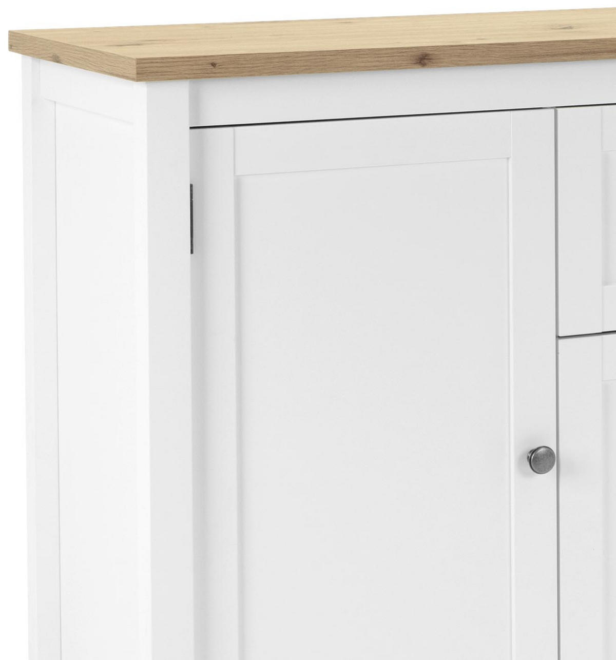 SIDEBOARD  in 120/90/40 cm  - Eichefarben/Weiß, KONVENTIONELL, Holzwerkstoff/Metall (120/90/40cm) - MID.YOU