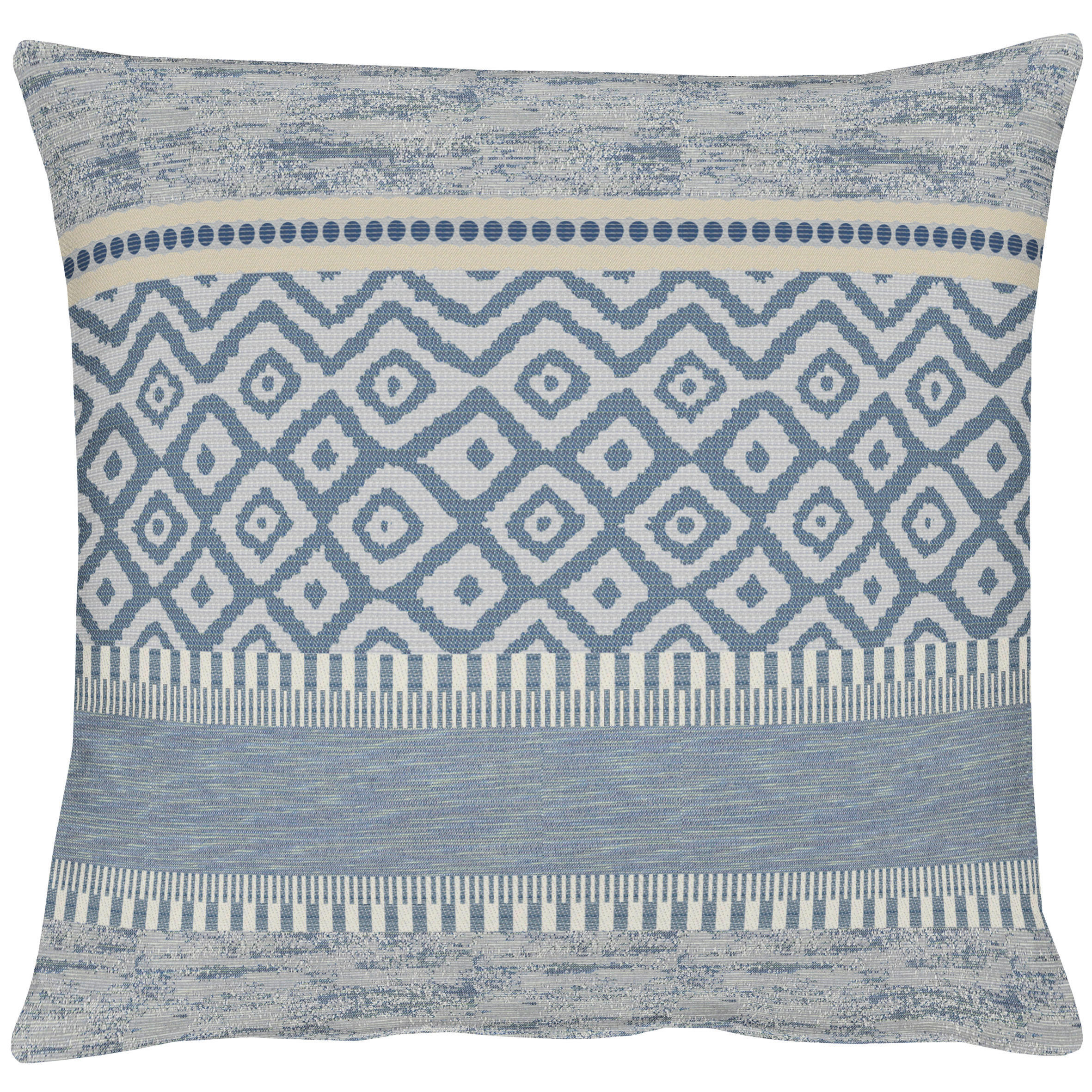 ZIERKISSEN 48/48 cm  - Blau, Design, Textil (48/48cm) - Apelt