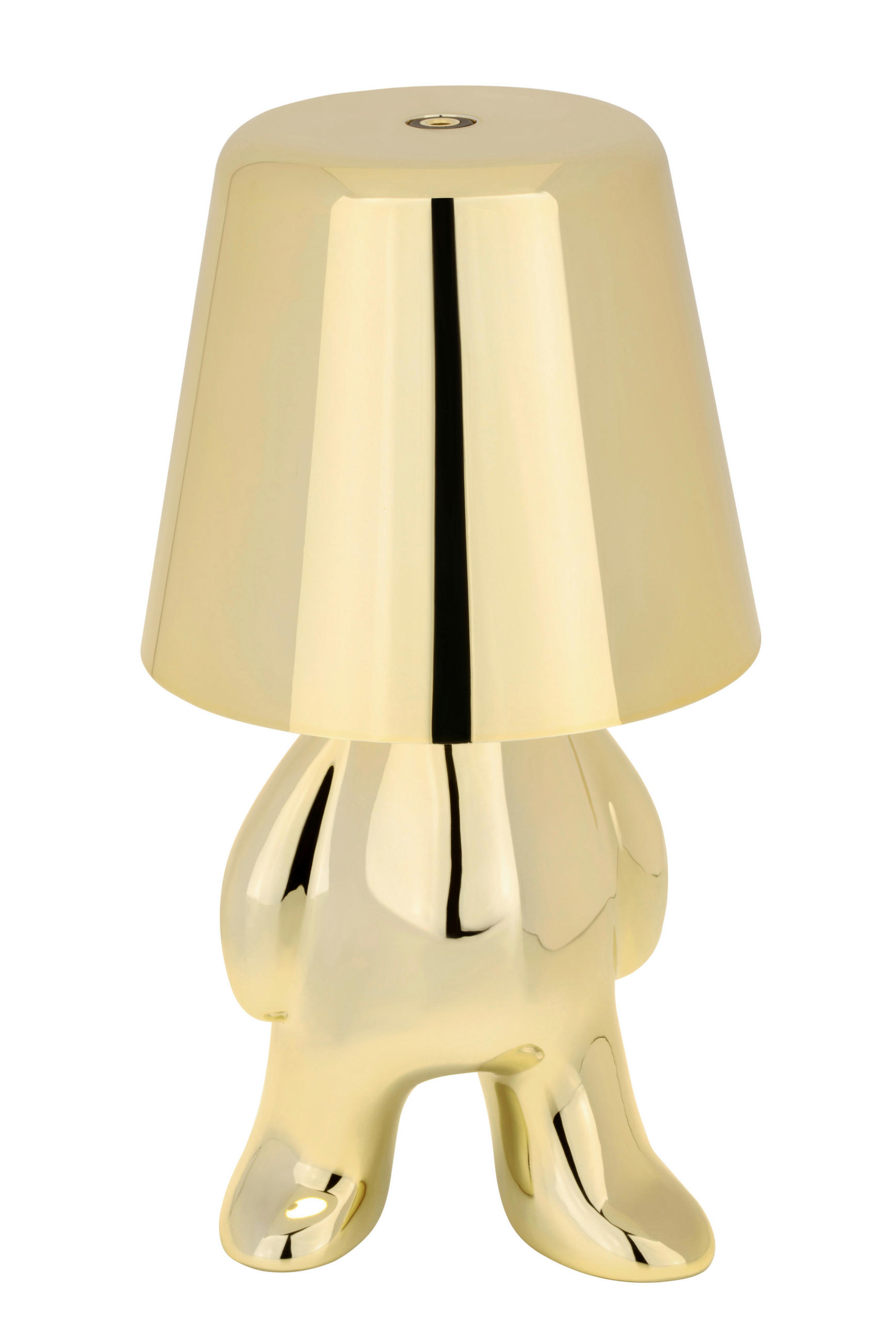 STOLNÍ LAMPA NA BATERIE, dotykový stmívač, 9/17 cm  - barvy zlata, Trend, kov/plast (9/17cm) - Novel