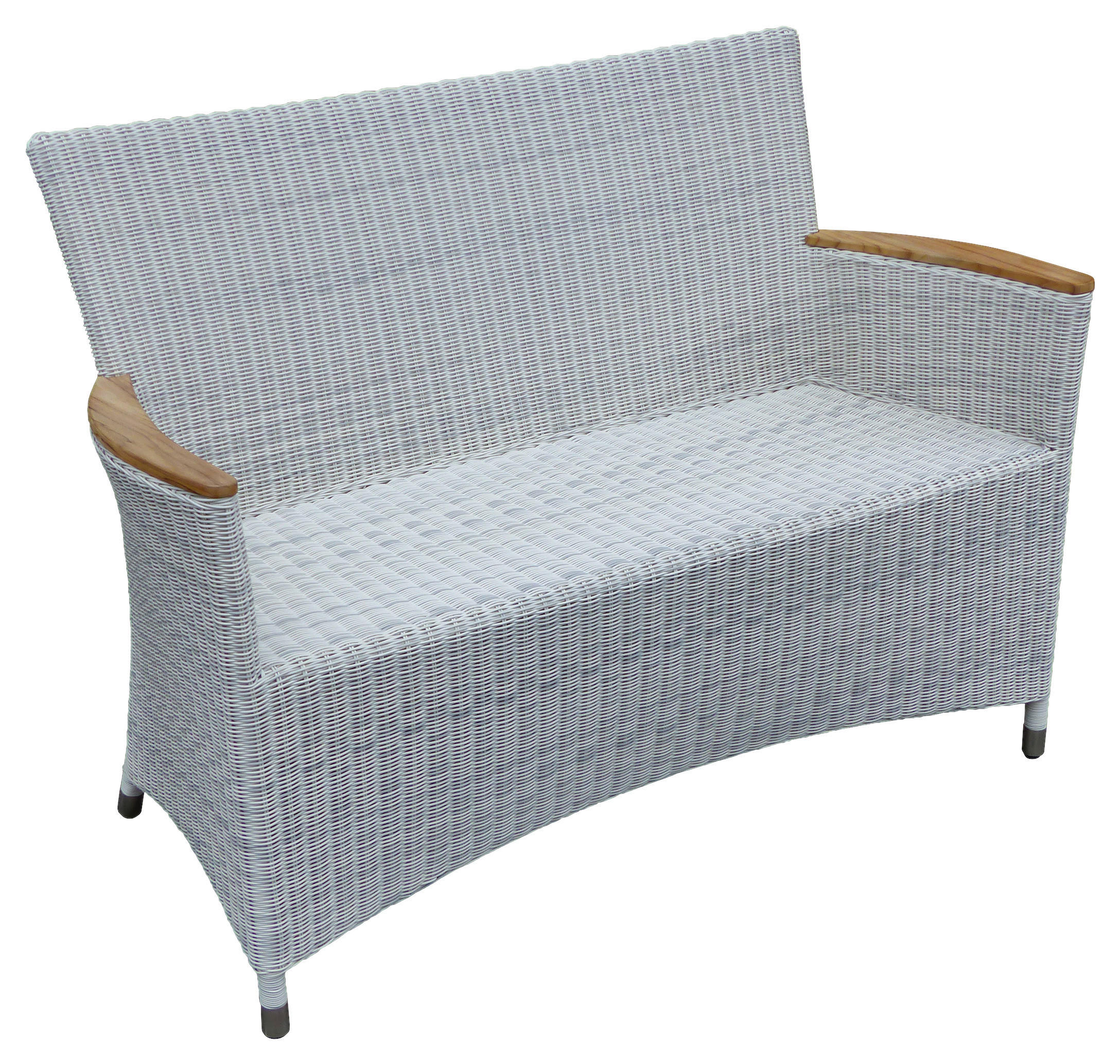 GARTENBANK 120/86/61 cm  Aluminium  - Alufarben/Weiß, Design, Holz/Kunststoff (120/86/61cm) - Zebra 