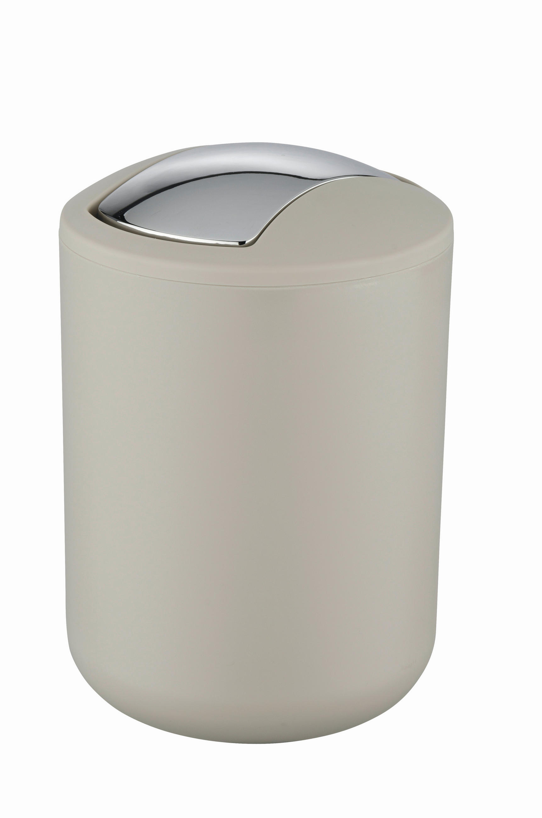 KOŠ NA KOSMETICKÉ POTŘEBY, 2 l - šedohnědá, Basics, plast (14/21cm)