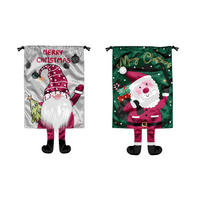 BOŽIČNA VREČA - rdeča/zelena, Konvencionalno, tekstil (30/40cm) - X-Mas