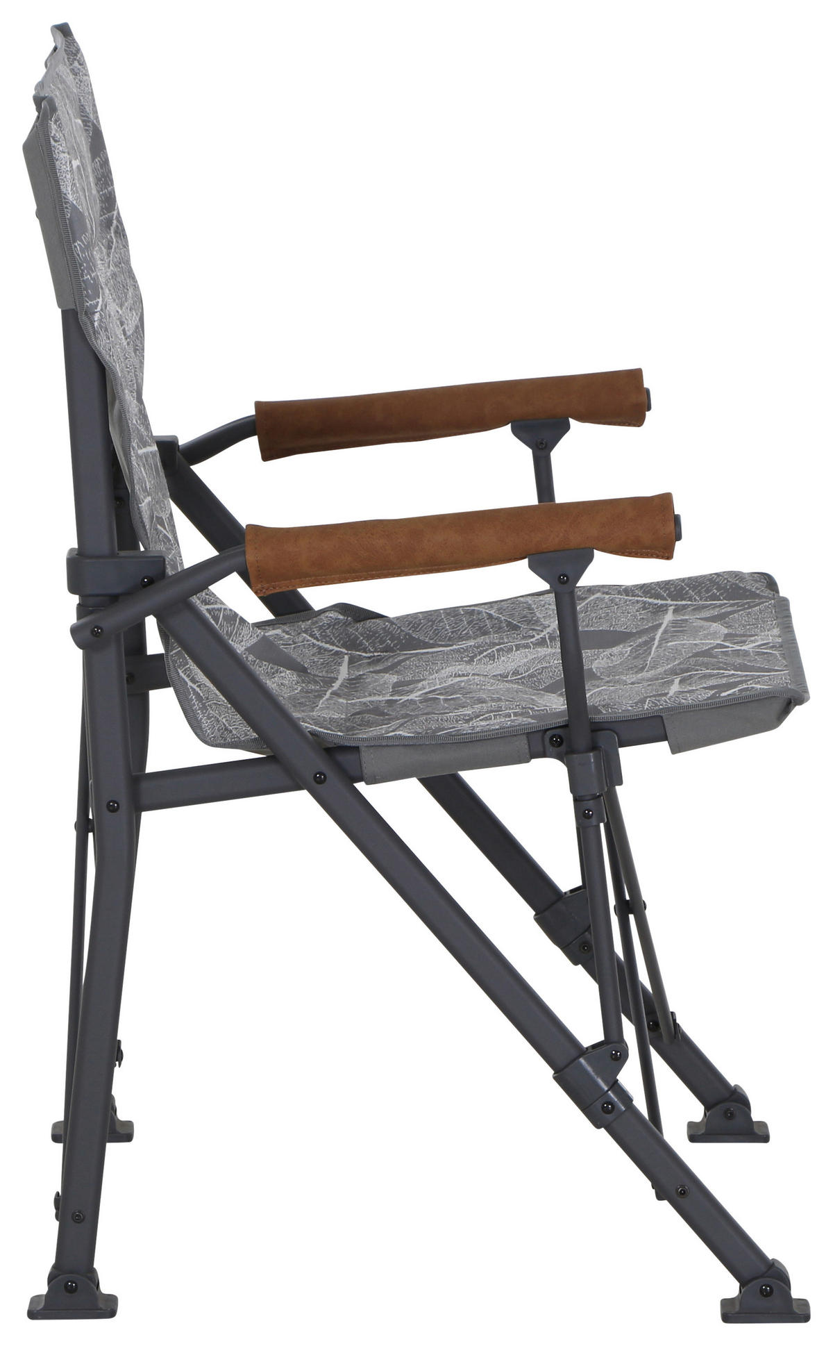 CAMPINGSESSEL - Anthrazit/Braun, KONVENTIONELL, Textil/Metall (73/55/99cm) - Siena Garden