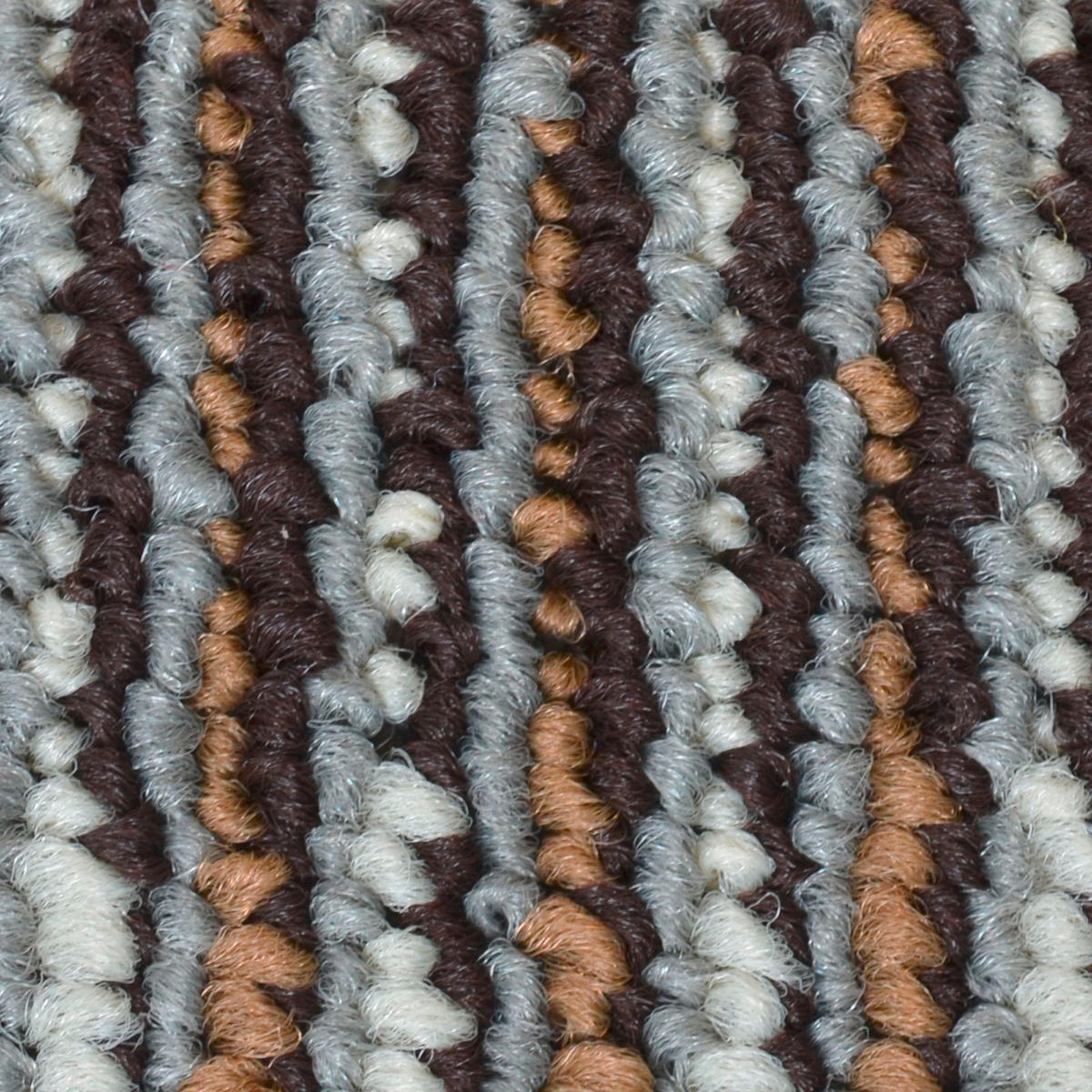 TEPPICHFLIESE - Beige/Braun, Basics, Kunststoff (50/50cm) - Esposa