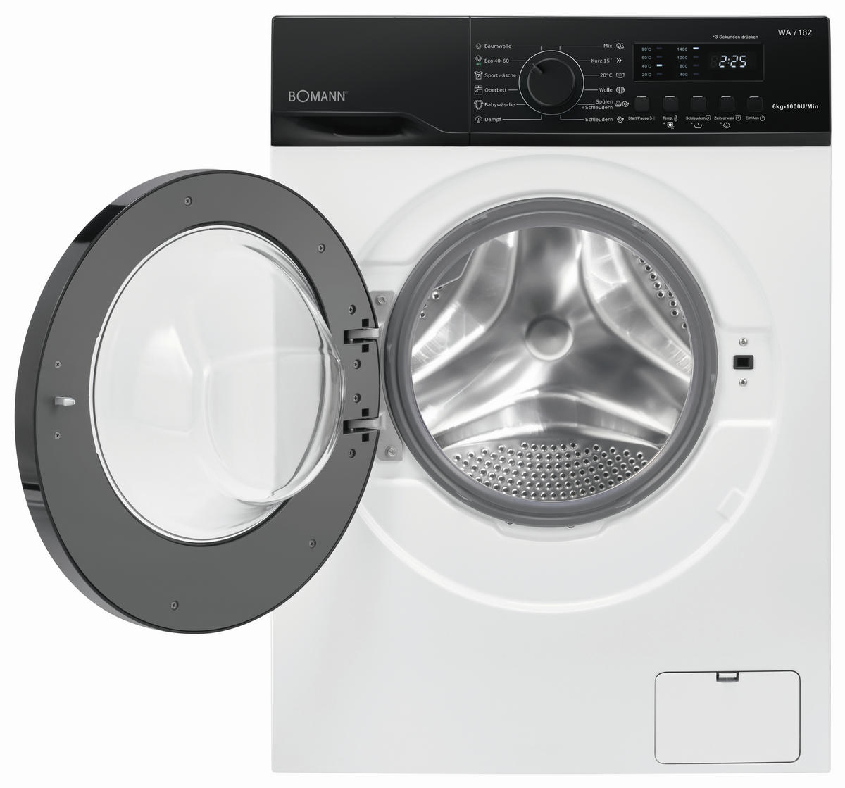 WASCHMASCHINE WA 7162  - Weiß, Trend, Metall (59,5/85,0/44,0cm) - Bomann