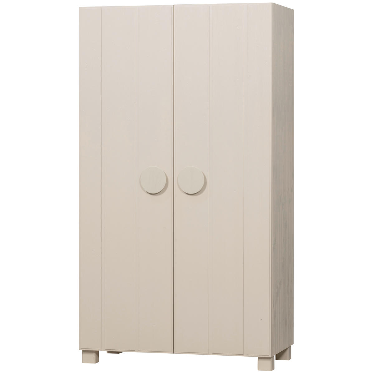 DREHTÜRENSCHRANK  in Hellgrau  - Hellgrau, Design, Holz (110/200/55cm) - Livetastic