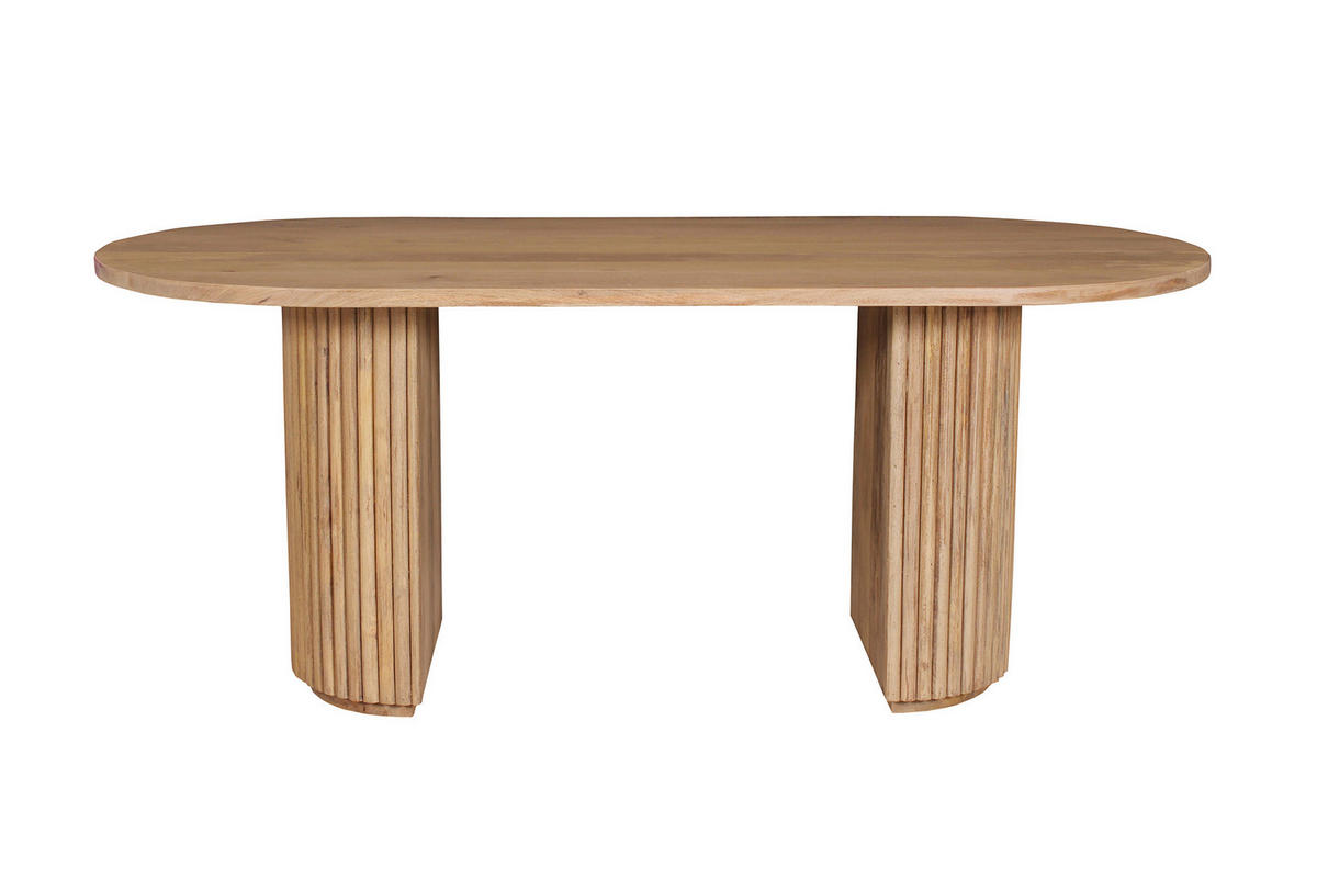 ESSTISCH 180/90/73 cm Echtholz  Holz rechteckig Naturfarben  - Naturfarben, MODERN, Holz (180/90/73cm) - MID.YOU