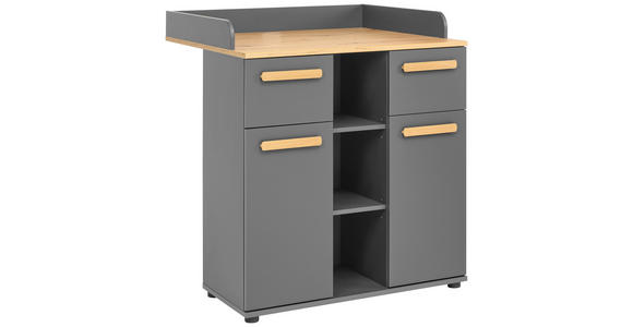 BABYZIMMER Astea - Graphitfarben/Eiche Artisan, Basics, Holz/Holzwerkstoff - My Baby Lou