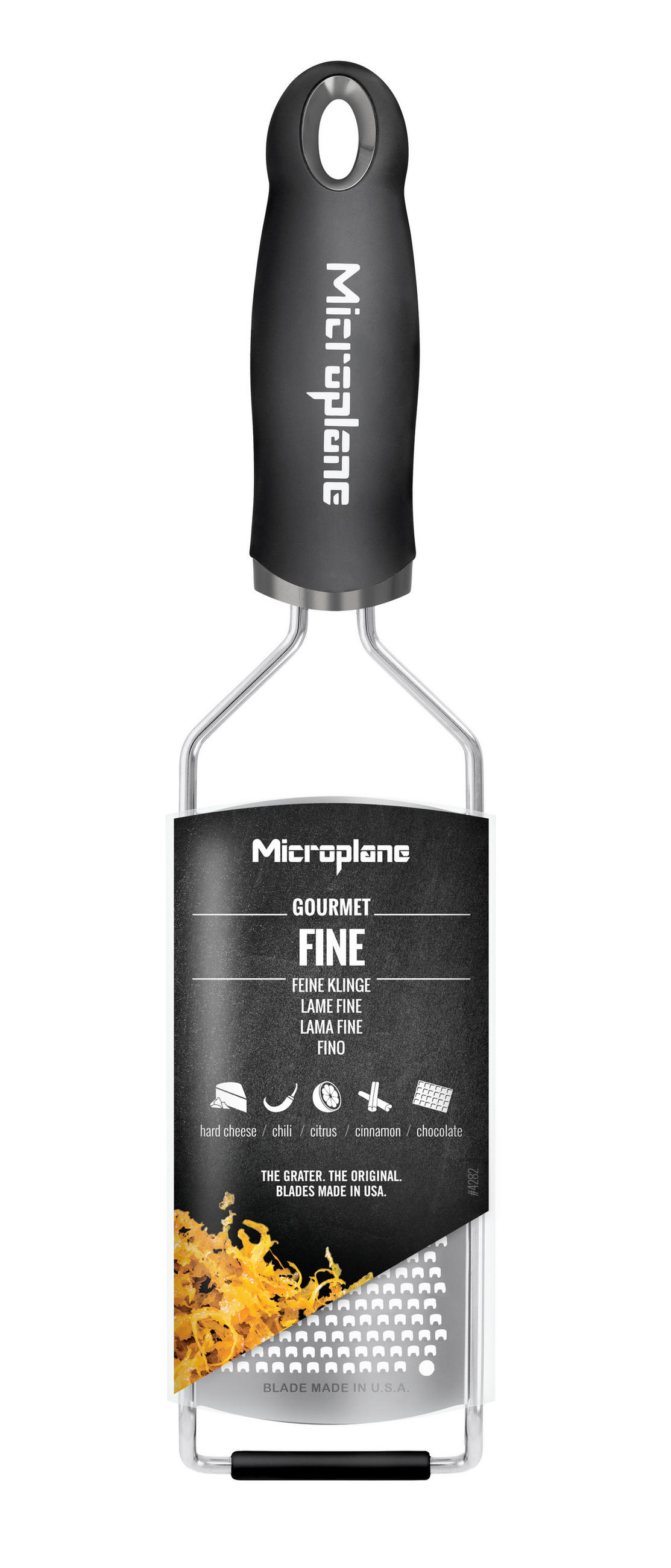 STRGALNIK  GOURMET       31,2/7,5/3 cm            - črna, Basics, kovina/umetna masa (31,2/7,5/3cm) - MICROPLANE