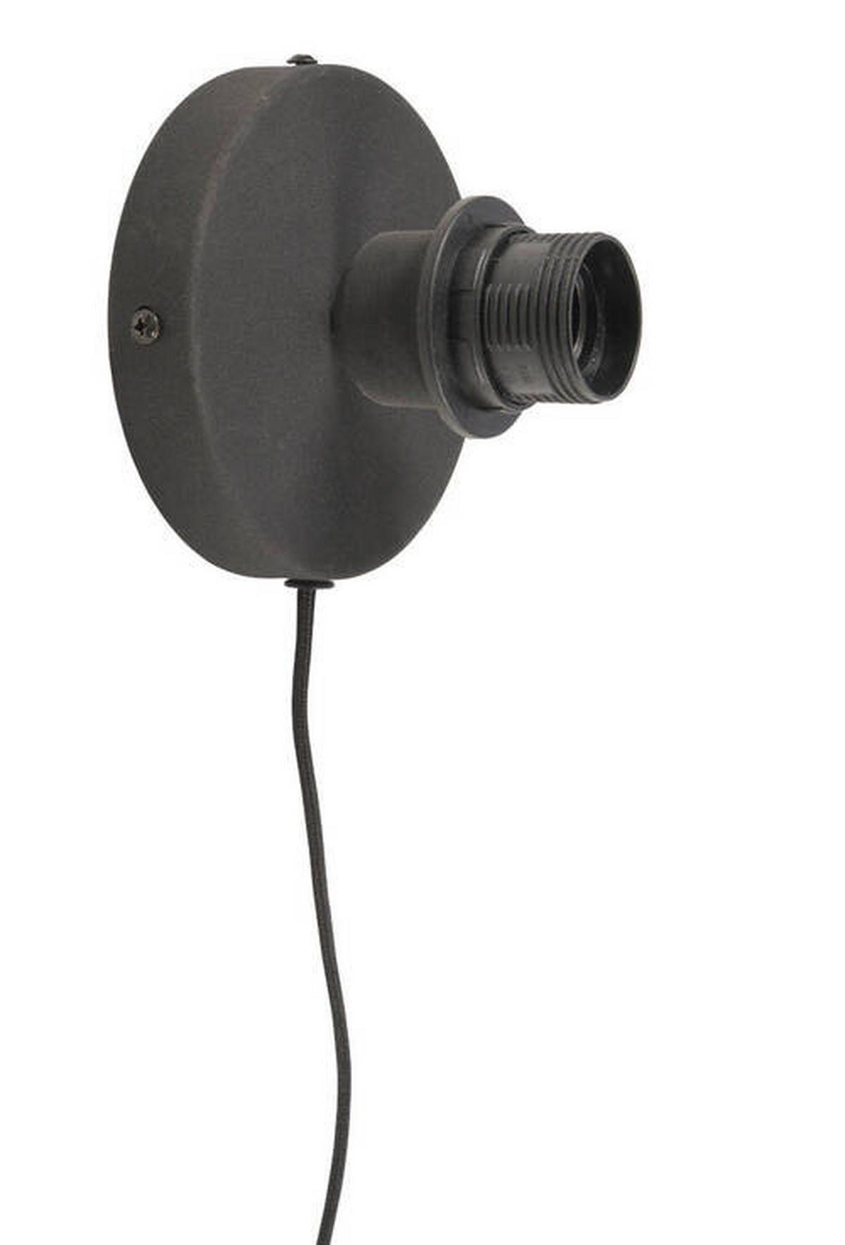 VÄGGLAMPA GOOD&MOJO 15/40/40 cm   - svart/naturfärgad, Trend, trä (15/40/40cm) - Good & Mojo