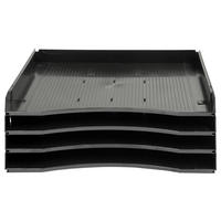 SCHUBKASTENEINSATZ  - Schwarz, KONVENTIONELL, Kunststoff (33,7/13,5/21,2cm) - Moderano